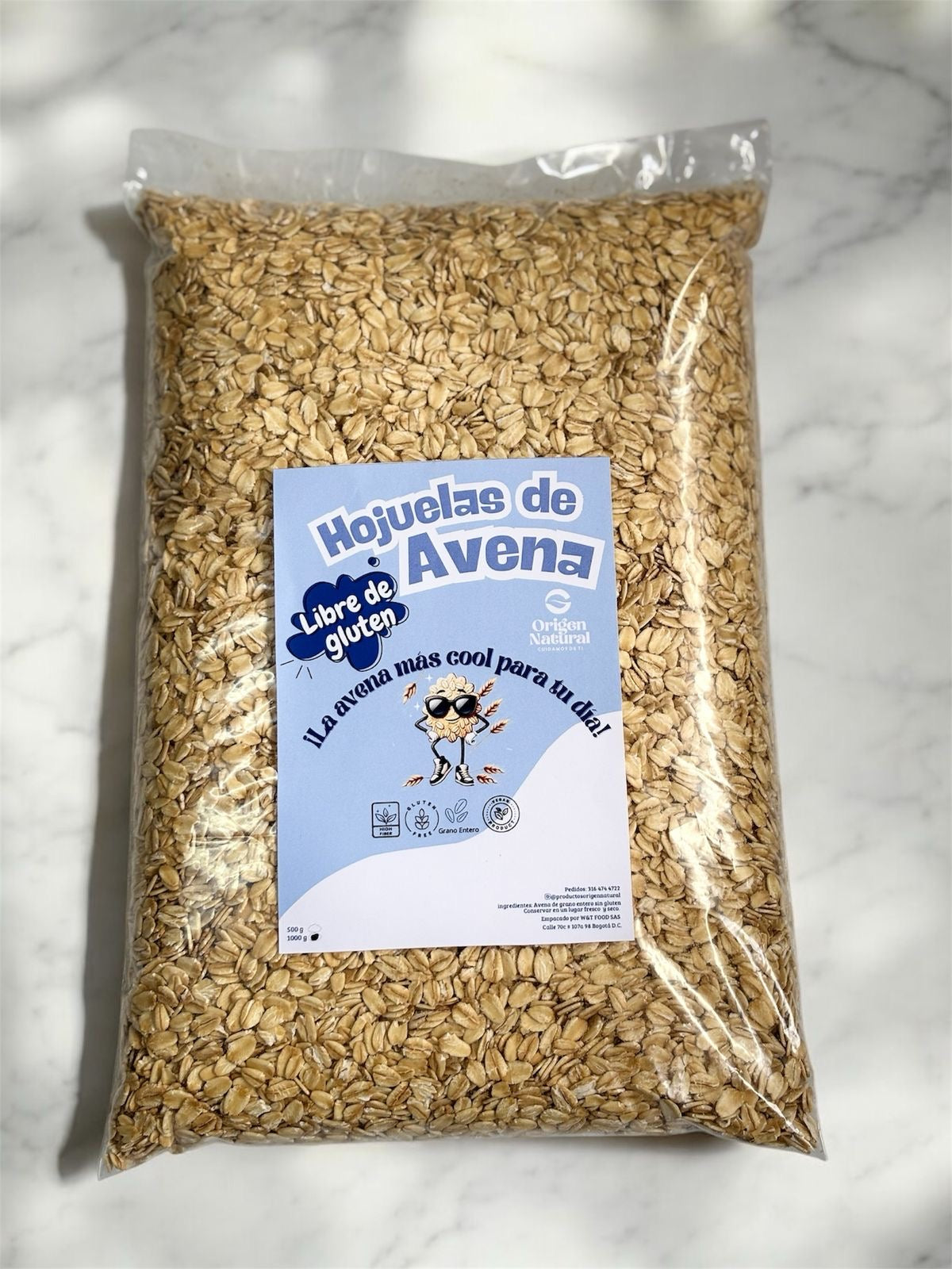 AVENA EN HOJUELAS SIN GLUTEN - 1000gr