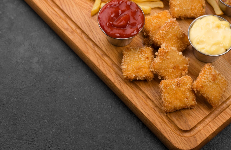 NUGGETS DE POLLO APANADO CON HARINA DE ALMENDRAS - 500gr