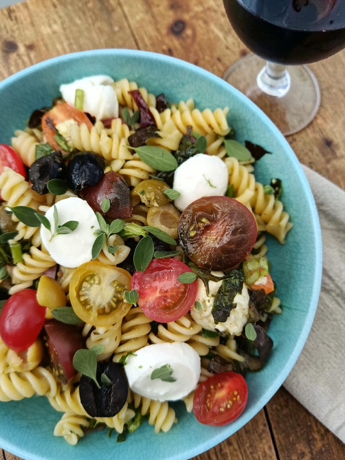Bowl ensalada de Pasta Mediterránea