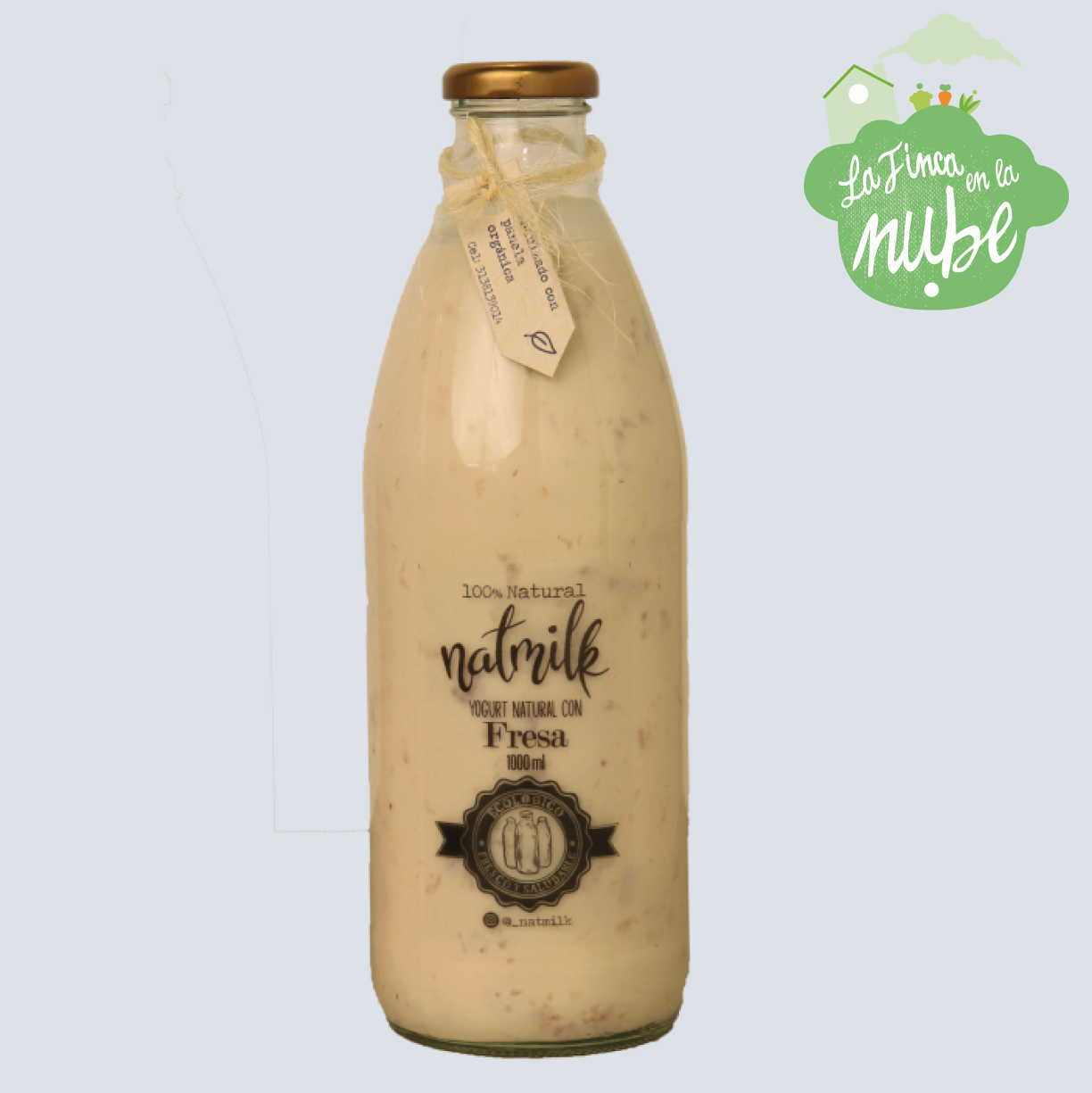 YOGUR NATURAL DE FRESA 1000 ML