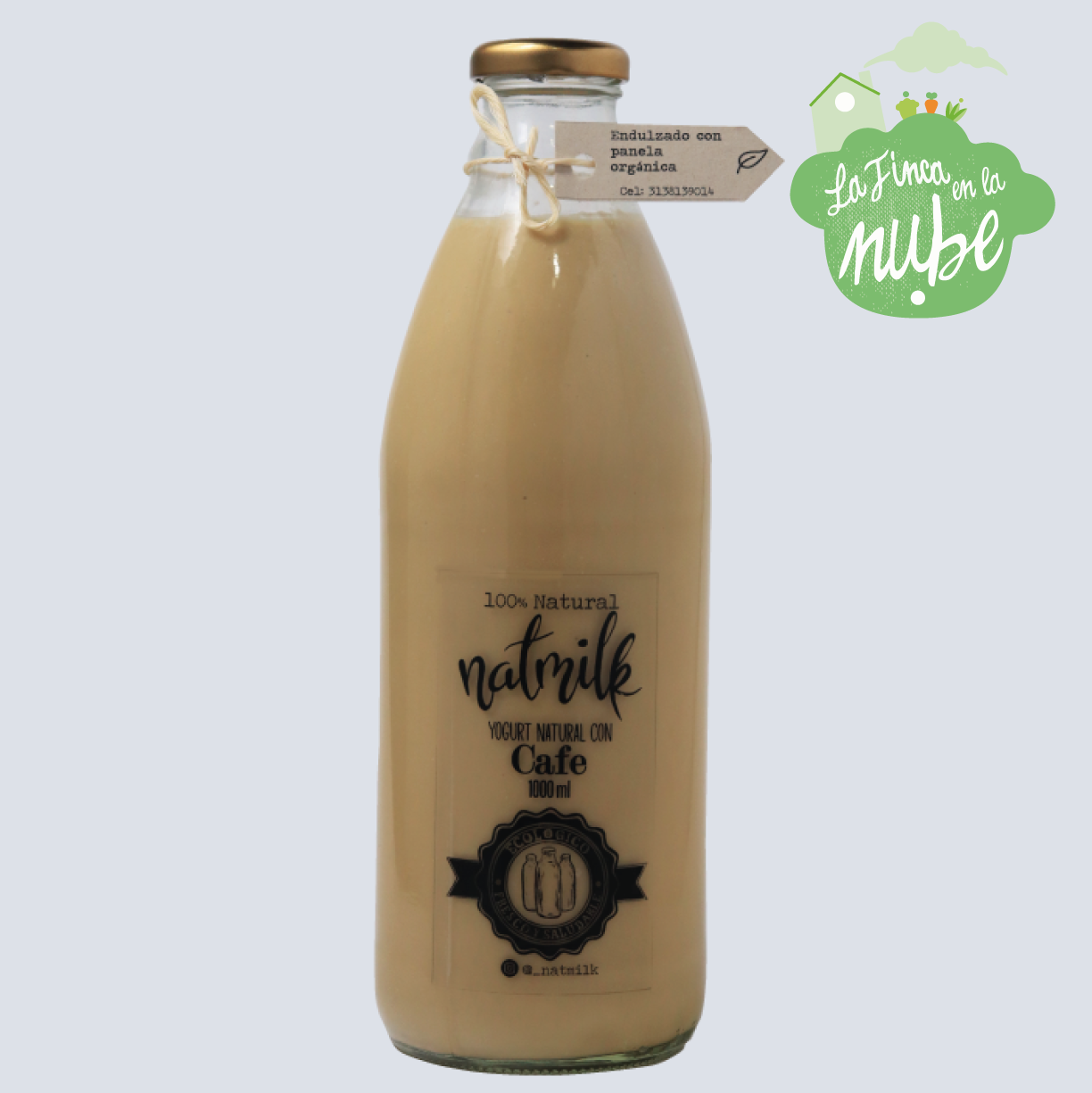 YOGUR NATURAL DE CAFÉ 1000 mL