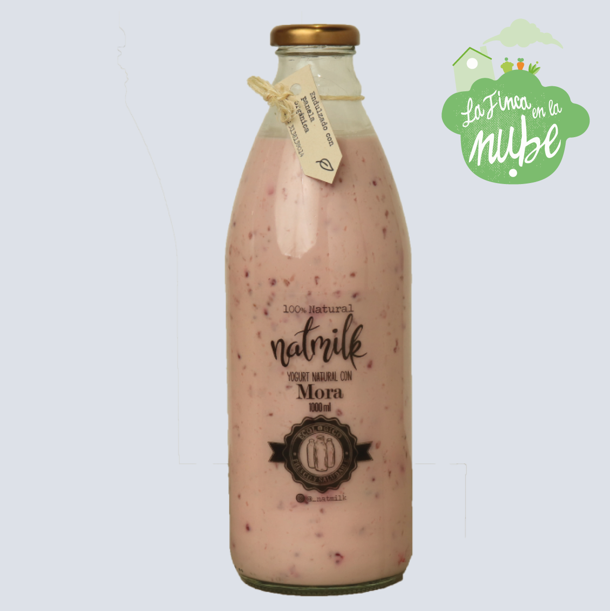 YOGUR NATURAL MORA 1000 mL